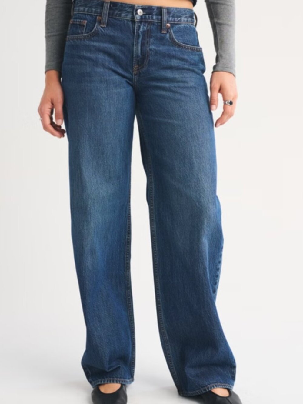 Abercrombie Curve Love Low Rise Ultra Loose Jean